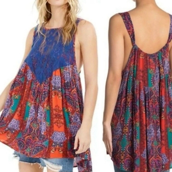 Free People Count Me in Trapeze Tunic, NWT - Picture 1 of 8